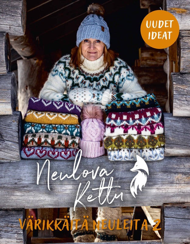 Neulova Kettu v&auml;rikk&auml;it&auml; neuleita 2  uudet ideat - Tiina Lukkarinen